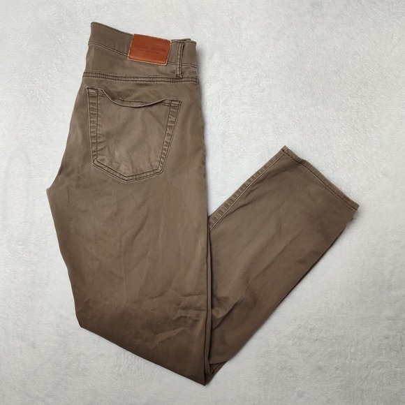 Lucky Brand Other - Lucky Brand Pants Mens 32x32 Brown 121 Slim Straight Chino Stretch Cotton